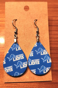 Lions Dangle Earrings Laser Cut Acrylic Handmade Earrings