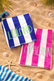 Embroidered Beach Towel - Personalized