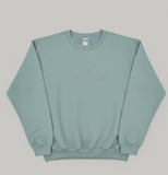 Put it on my husband's tab Embroidered Crewneck Sweatshirt