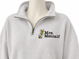 Custom Personalized School Goose Teacher Quarter Zip