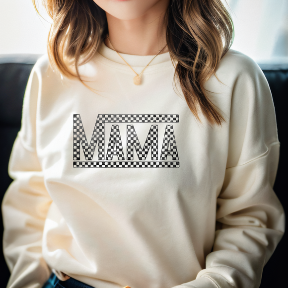 Checkered Mama Sweatshirt