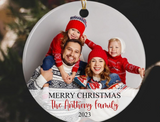 Custom Photo Ceramic Ornament