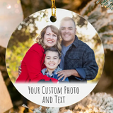 Custom Photo Ceramic Ornament