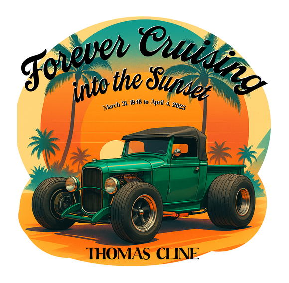 Thomas Cline Memorial Car Show Sticker