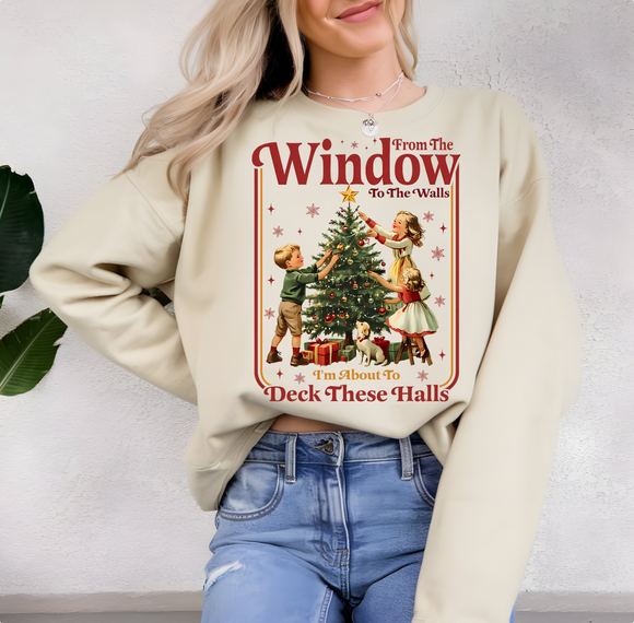 Retro From the Windows to the Walls – Vintage Holiday Crewneck