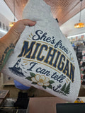 She's From Michigan I Can Tell Crew Neck Sweatshirt