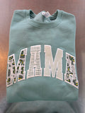 MAMA Embroidered Applique Sweatshirt