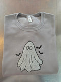 Ghostie Glitter Applique Embroidered Sweatshirt