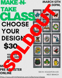 Faux Stained Glass Workshop Thursday March 12th @5:30 PM