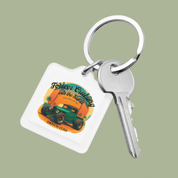Thomas Cline Memorial Car Show Key Chain