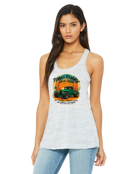 Thomas Cline Memorial Car Show Racer back Tank Top