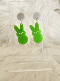 Easter Bunny Laser Cut Acrylic Handmade Earring Studs